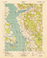 Rock Point 1943 topographic map thumbnail