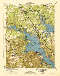 Round Bay 1944 topographic map thumbnail