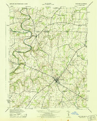 Taneytown 1944 topographic map thumbnail