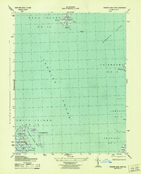 Terrapin Sand Point 1943 topographic map thumbnail