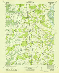 Trappe 1943 topographic map thumbnail