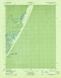 Whittington Point 1943 topographic map thumbnail