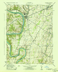 Williamsport 1944 topographic map thumbnail