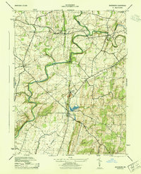 Woodsboro 1944 topographic map thumbnail
