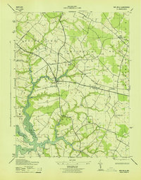 Wye Mills 1943 topographic map thumbnail