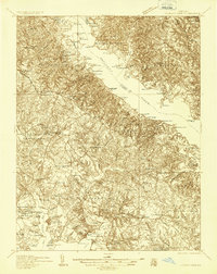 Leonardtown 1936 topographic map thumbnail