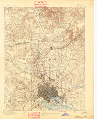 Baltimore 1894 topographic map thumbnail