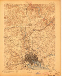 Baltimore 1894 topographic map thumbnail
