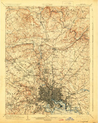 Baltimore 1904 topographic map thumbnail