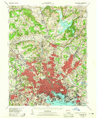 Baltimore 1943 topographic map thumbnail