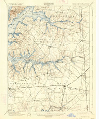 Cecilton 1900 topographic map thumbnail