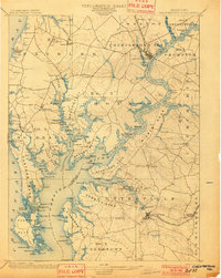 Chestertown 1901 topographic map thumbnail
