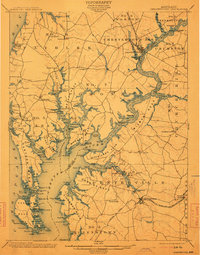 Chestertown 1901 topographic map thumbnail