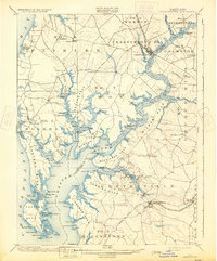 Chestertown 1901 topographic map thumbnail