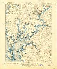 Chestertown 1901 topographic map thumbnail