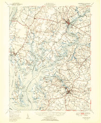 Chestertown 1951 topographic map thumbnail