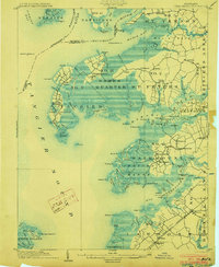 Deal Island 1903 topographic map thumbnail