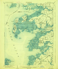 Deal Island 1903 topographic map thumbnail