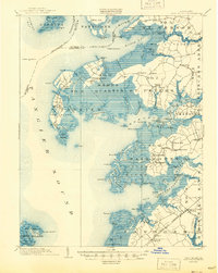 Deal Island 1903 topographic map thumbnail
