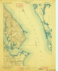 Drum Point 1901 topographic map thumbnail