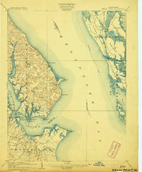Drum Point 1905 topographic map thumbnail