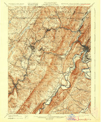 Frostburg 1908 topographic map thumbnail
