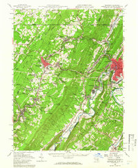 Frostburg 1950 topographic map thumbnail