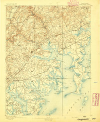 Gunpowder 1893 topographic map thumbnail