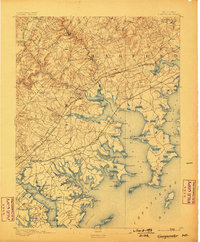 Gunpowder 1893 topographic map thumbnail