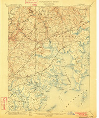 Gunpowder 1901 topographic map thumbnail