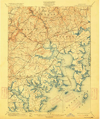 Gunpowder 1901 topographic map thumbnail