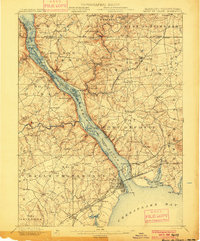 Havre De Grace 1900 topographic map thumbnail