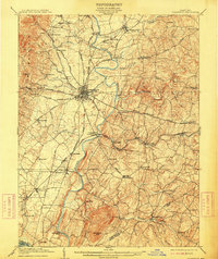 Ijamsville 1909 topographic map thumbnail