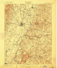 Ijamsville 1909 topographic map thumbnail