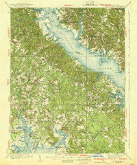 Leonardtown 1939 topographic map thumbnail