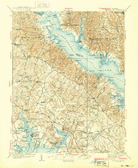 Leonardtown 1939 topographic map thumbnail