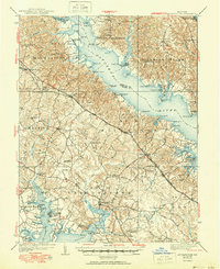 Leonardtown 1939 topographic map thumbnail