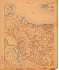 Montross 1892 topographic map thumbnail