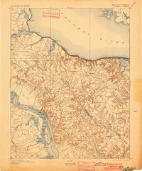 Montross 1895 topographic map thumbnail