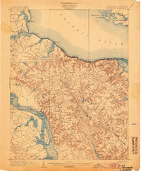 Montross 1892 topographic map thumbnail