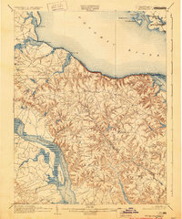 Montross 1892 topographic map thumbnail