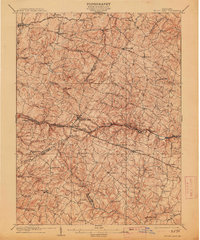 Mount Airy 1909 topographic map thumbnail