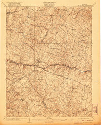 Mount Airy 1909 topographic map thumbnail