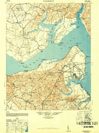 Nanjemoy 1948 topographic map thumbnail