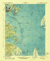 North Point 1943 topographic map thumbnail