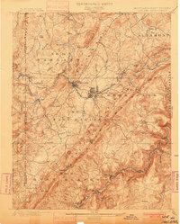 Oakland 1900 topographic map thumbnail