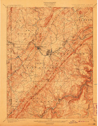 Oakland 1900 topographic map thumbnail