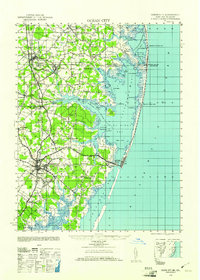 Ocean City 1942 topographic map thumbnail