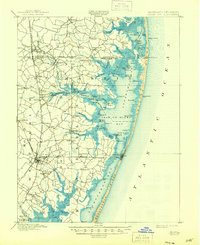 Ocean City 1901 topographic map thumbnail