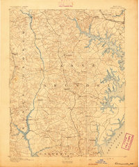 Owensville 1892 topographic map thumbnail